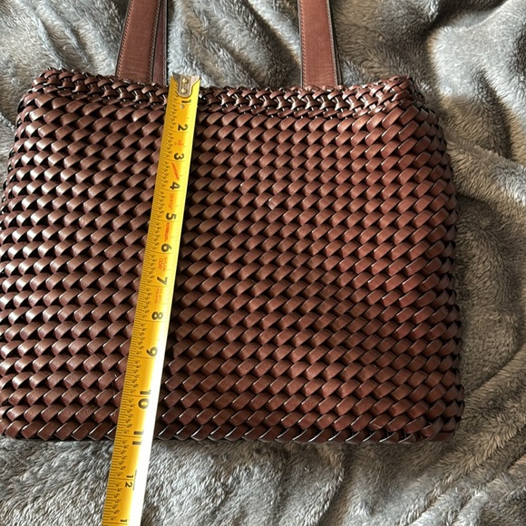 Nine west Genuine Leather woven handbag - Picture 8 of 9